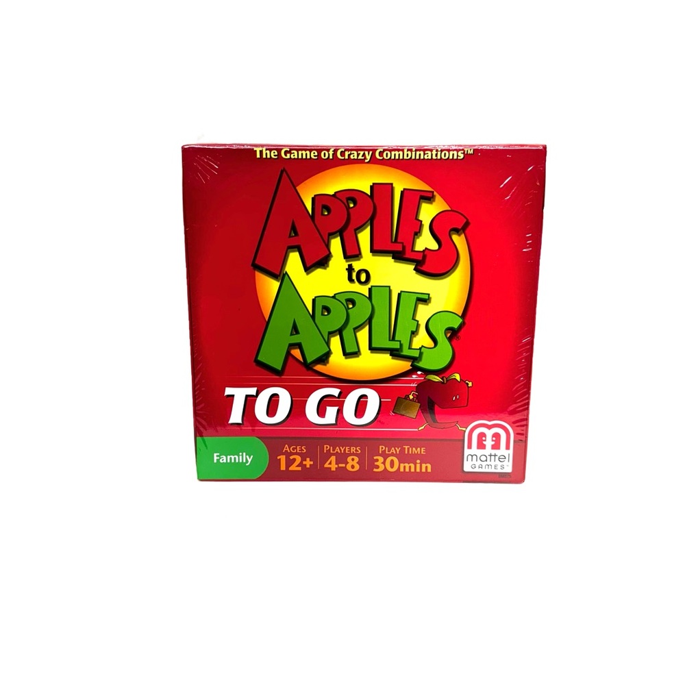 Mattel Games Apples To Apples To Go Portable Family Game Age 12 & Up 4-8 Players